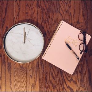 Threshold Faux Marble Wall Clock